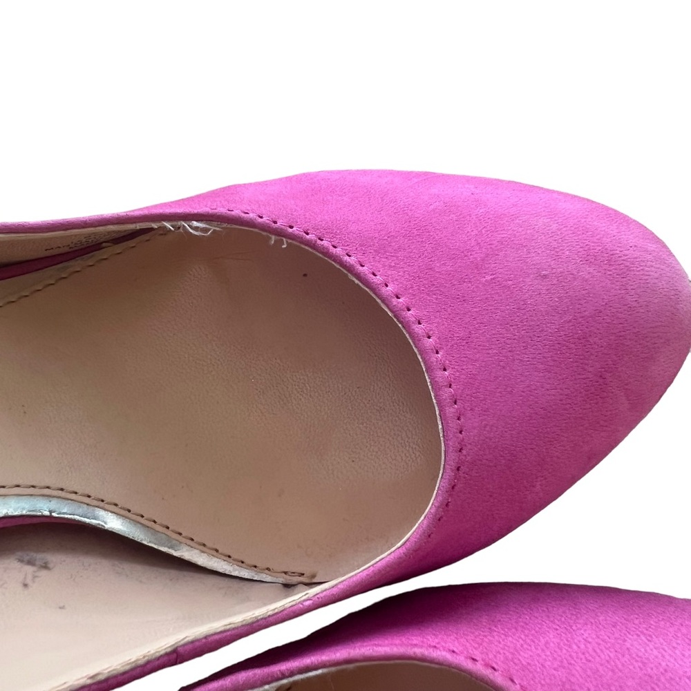 Jessica Simpson JP Sandous Heels Womens Size 8.5 B Pink Suede Leather Pumps - Picture 11 of 11